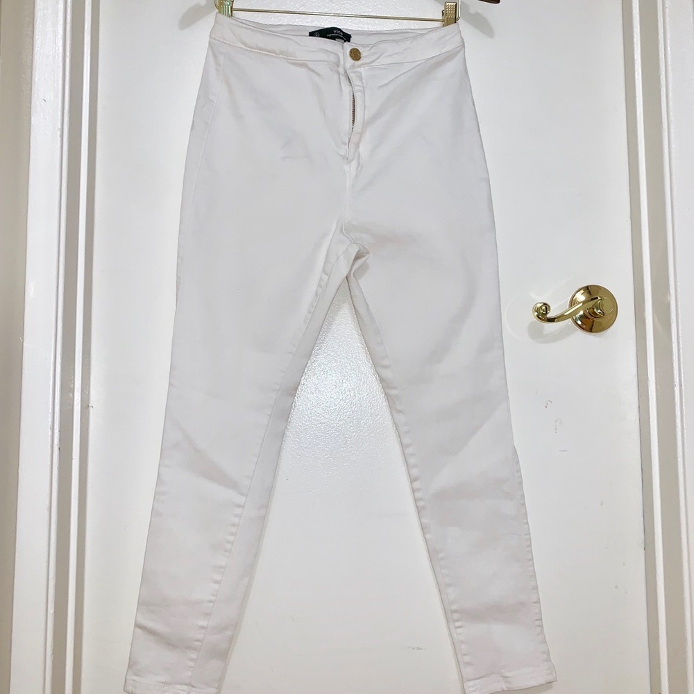 VICE high waist white denim